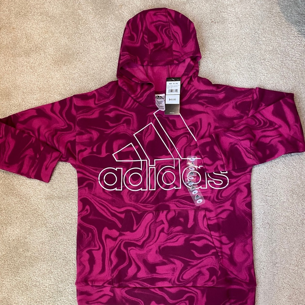 Brand New Adidas Hooded Sweatshirt